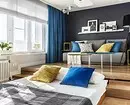 محل خواب در یک دست - یک مشکل نیست: 6 نمونه از آپارتمان طراح 4777_4