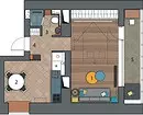 Locul de dormit într-o singură mână - nu este o problemă: 6 exemple de apartamente de designer 4777_6