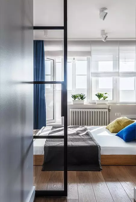 Spavanje mjesto u jednoj ruci - ne problem: 6 primjera dizajnerskih stanova 4777_7