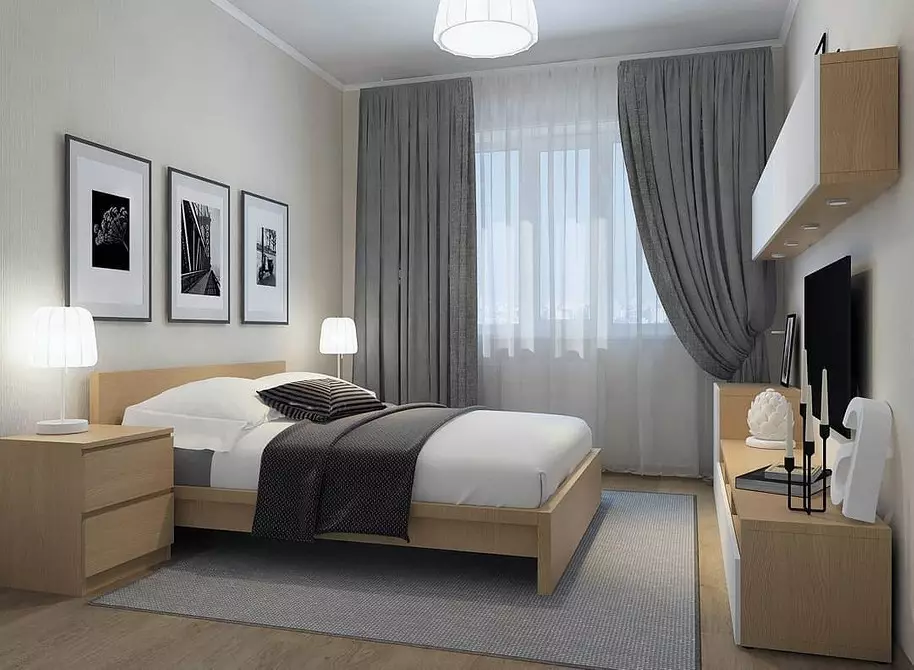 ห้องนอน IKEA ในการตกแต่งภายใน: ภาพถ่ายจริงและโซลูชั่นการออกแบบ - ivd.ru 4809_85