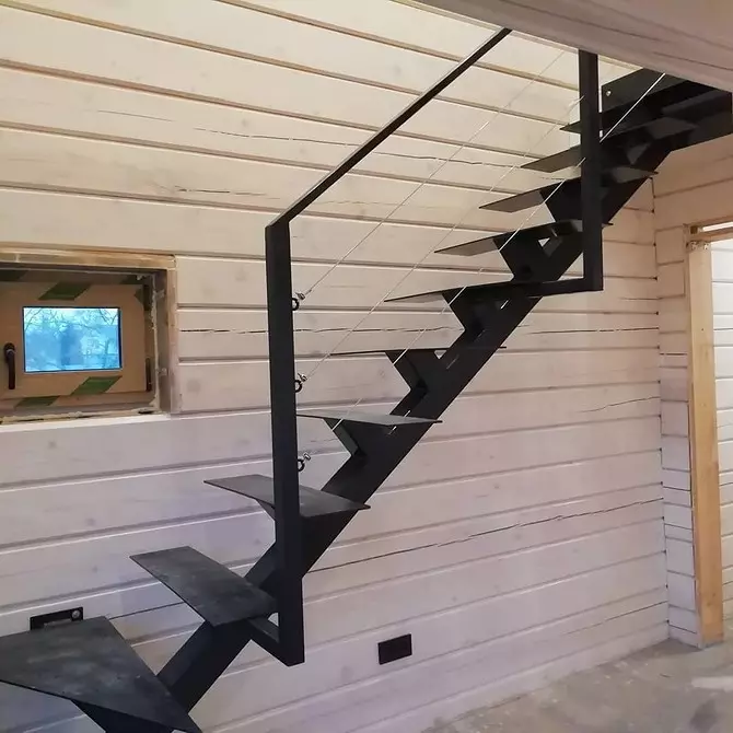 We make the staircase on the attic of their own hands: Construction Review and Mounting Plan 4825_11