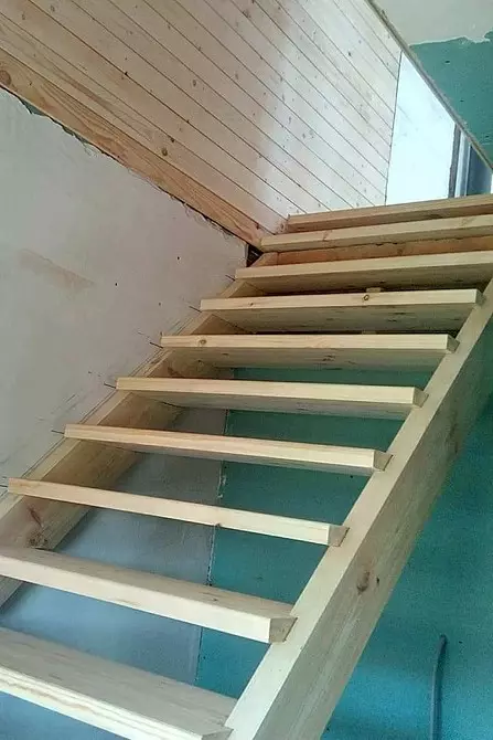 We make the staircase on the attic of their own hands: Construction Review and Mounting Plan 4825_30