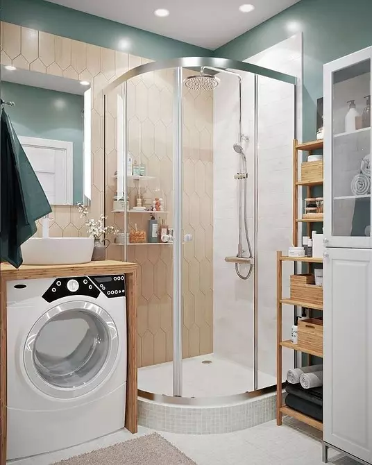 Bathroom design with a washing machine: We carry out the technique and make the space functional 4843_68