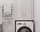 Desain kamar mandi sareng mesin cuci: kami ngalaksanakeun téknik sareng ngadamel rohangan fungsi 4843_74