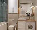 Угаалгын өрөөний машинтай угаалгын өрөөний зураг төсөл: Бид техникийг хэрэгжүүлж, сансрын функцийг хийдэг 4843_76