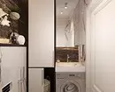 Vannas istabas dizains ar veļas mašīnu: mēs veicam tehniku ​​un padarām kosmosa funkcionālo 4843_87