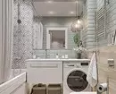 Угаалгын өрөөний машинтай угаалгын өрөөний зураг төсөл: Бид техникийг хэрэгжүүлж, сансрын функцийг хийдэг 4843_88