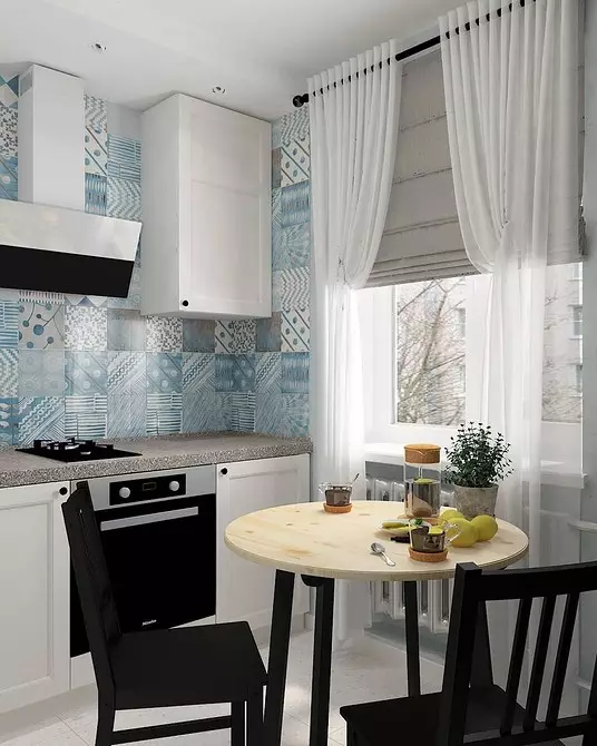 8 functional examples of kitchen design with an area of ​​6 square meters. M. 488_38