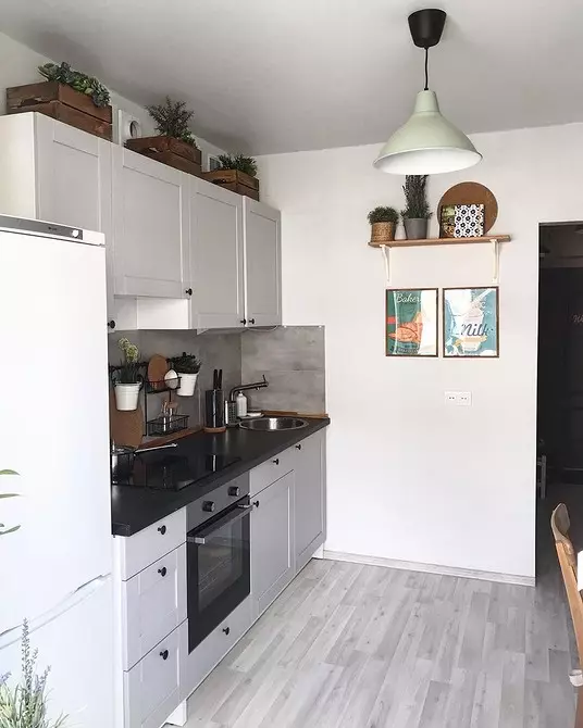 Kitchens fan IKEA: Echte foto's yn it ynterieur en 5 stilen wêryn se perfekt passe sille 4971_20