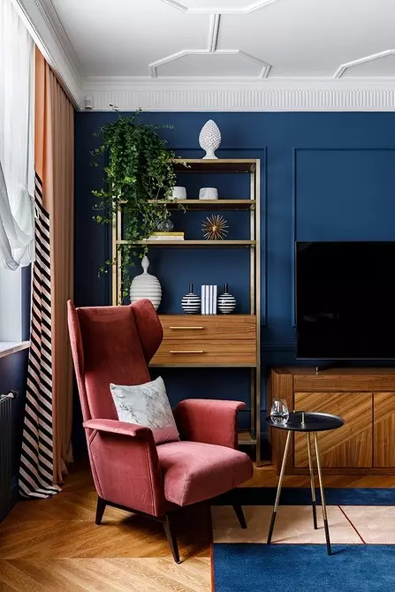 Hoe te gebruiken in het interieur Classic Blue - de kleur van het jaar PANTONE: Designers zijn verantwoordelijk 4997_18