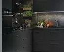 Nós decoramos a cozinha em preto: belas idéias e conselhos 5101_149