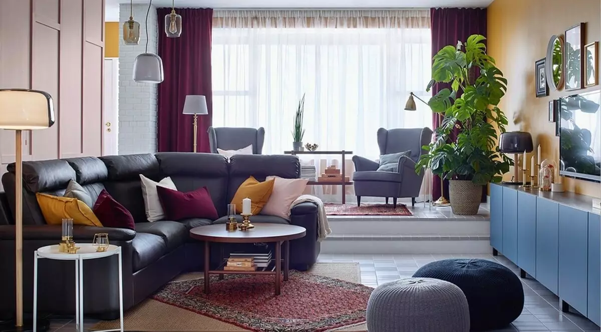 Fan 'e kar foar meubels om te ferljochtsjen: meitsje it ynterieur fan' e wenkeamer út mei IKEA