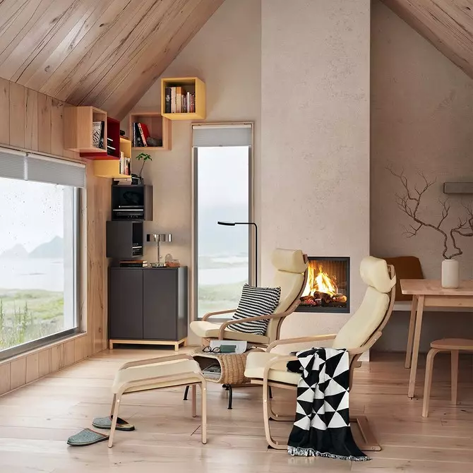 No mēbeļu izvēles uz apgaismojumu: Izveidojiet dzīvojamās istabas interjeru, izmantojot IKEA 5104_86