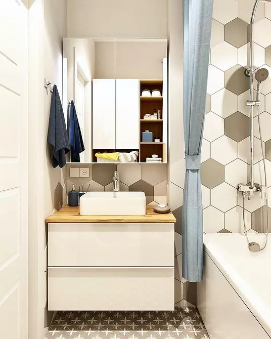 5 padomi, kas palīdzēs organizēt vannas istabas dizainu ar platību 3 kvadrātmetru. M. 5174_114