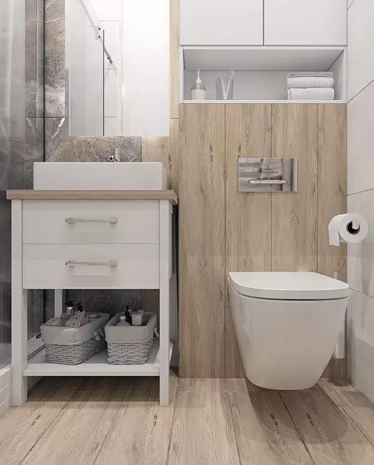5 padomi, kas palīdzēs organizēt vannas istabas dizainu ar platību 3 kvadrātmetru. M. 5174_20