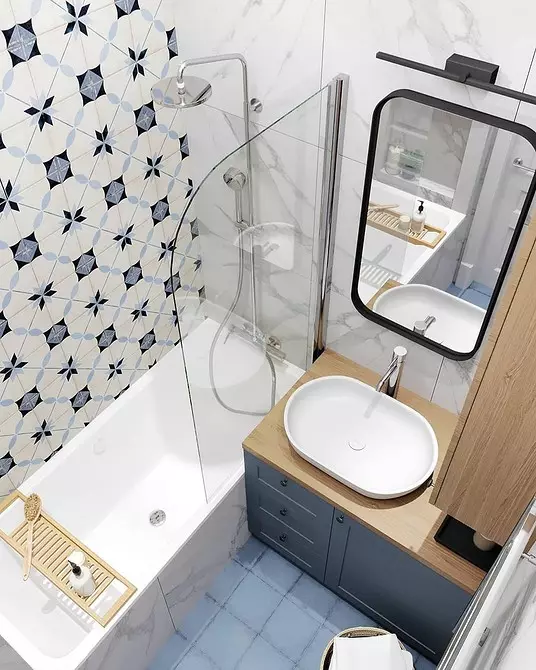 5 padomi, kas palīdzēs organizēt vannas istabas dizainu ar platību 3 kvadrātmetru. M. 5174_34