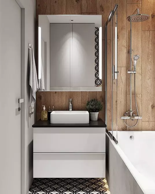 5 tips, der vil hjælpe med at arrangere design af et badeværelse med et område på 3 kvadratmeter. M. 5174_67