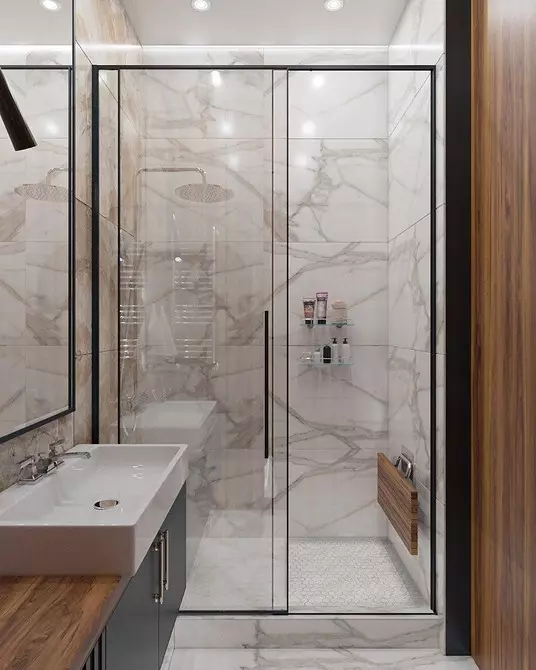 5 Tipps, die dazu beitragen, das Design eines Badezimmers mit einer Fläche von 3 Quadratmetern zu arrangieren. M. 5174_91