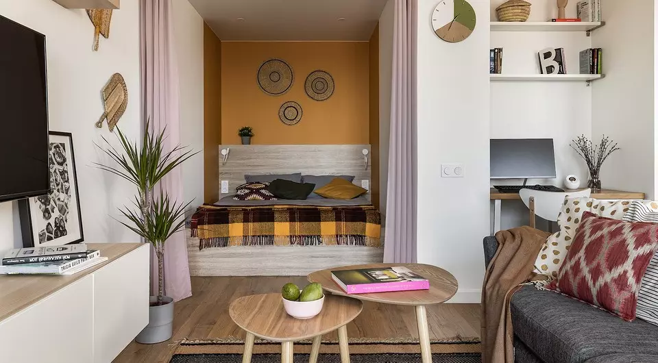 Studio apartman u skandinavskom stilu s bohom elementima