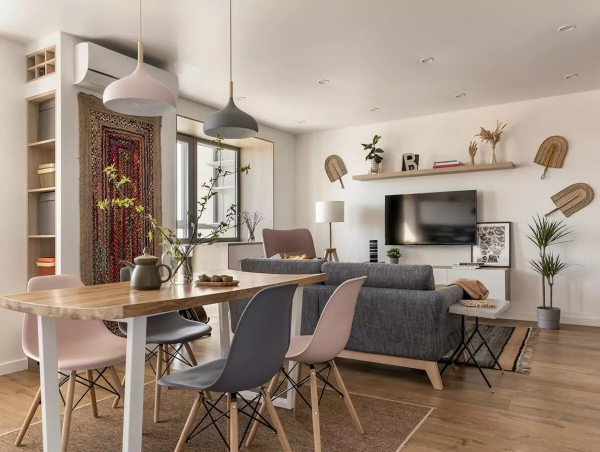 Apartament d'estudi a l'estil escandinau amb elements de boho 5255_3