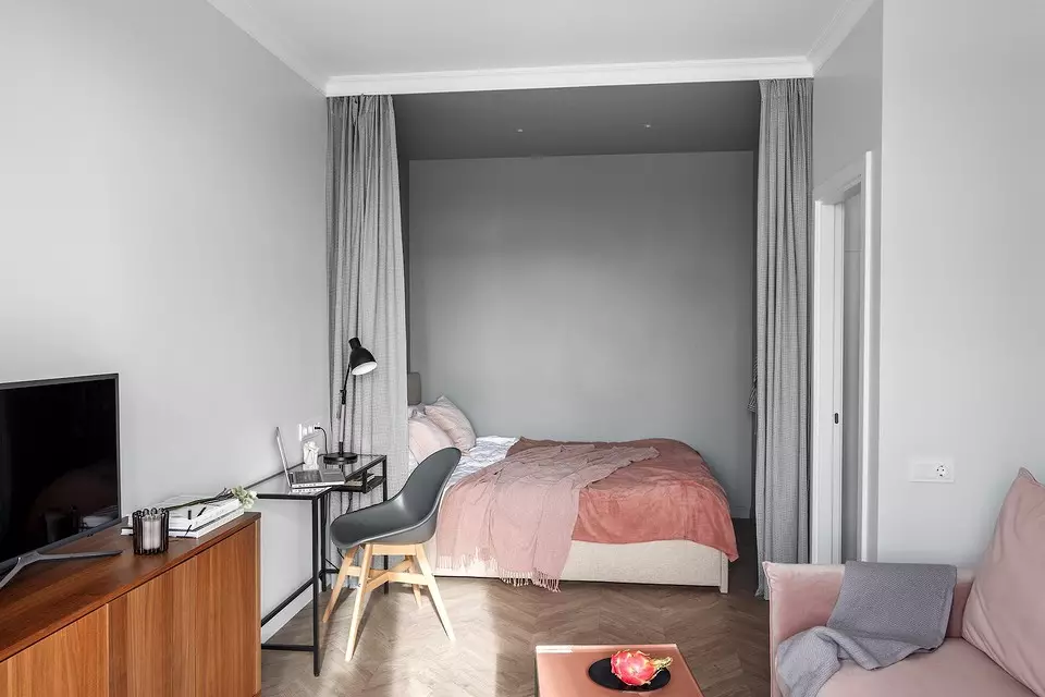 Sero pink: малък апартамент в модни нюанси 5268_7