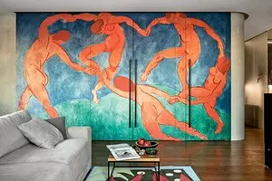 公寓在聖彼得堡，面板 - 整個牆上的傳奇繪畫馬蒂斯繁殖 5333_1