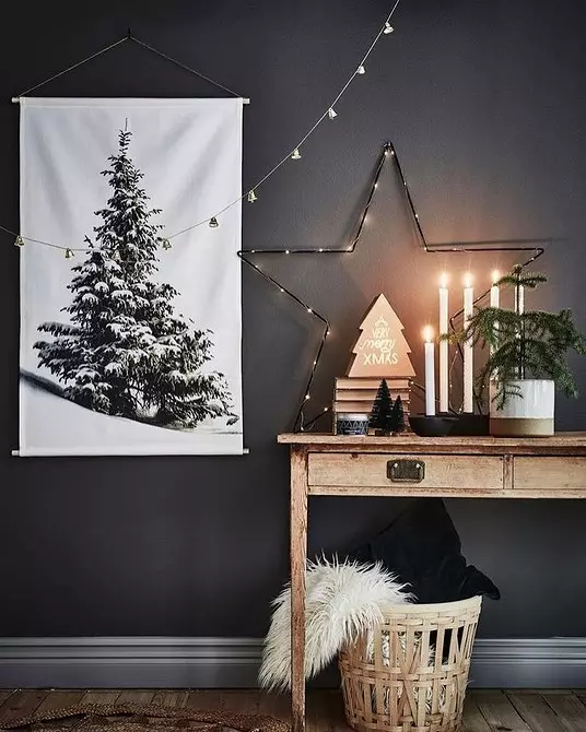 Hoe betreed je een mini-christmoon in het interieur: 7 geweldige ideeën voor eigenaren van kleine appartementen 5351_25