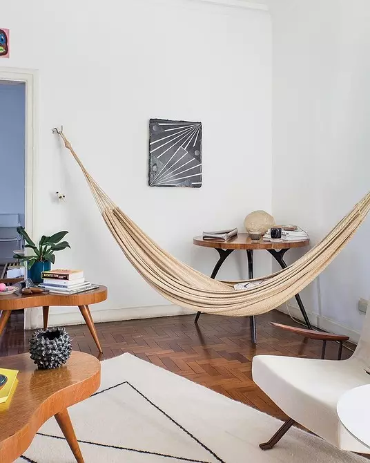 Kif tagħmel hammock bl-idejn tiegħek: 5 għażliet stylish 5384_11