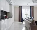 Klasik modern ing warna anget: interior apartemen rong kamar turu ing tengah Moskow 5411_12