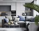 5 Principios principais do deseño Zapat-Living Room área de 30 metros cadrados. M. 5414_114