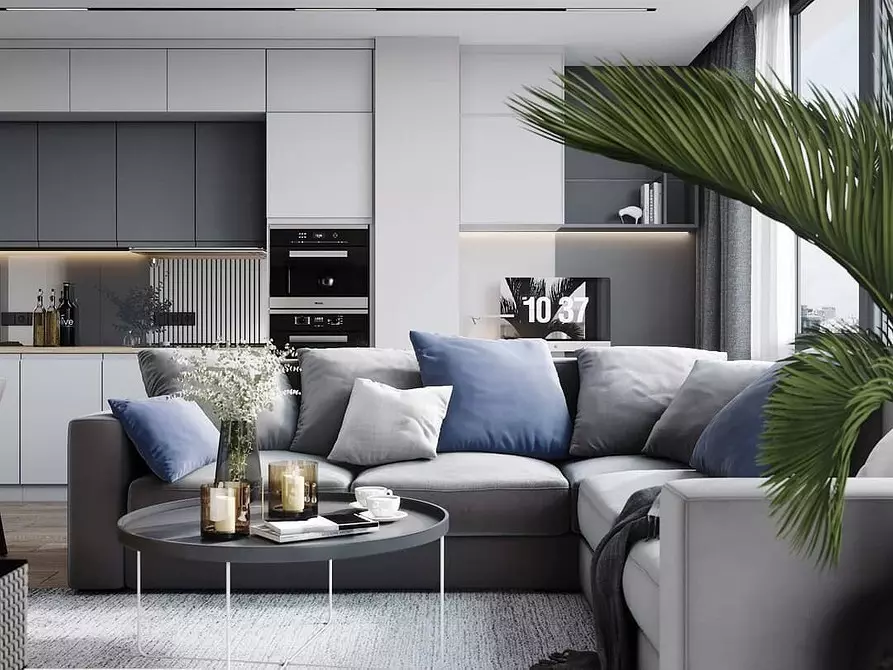 5 Principios principais do deseño Zapat-Living Room área de 30 metros cadrados. M. 5414_124