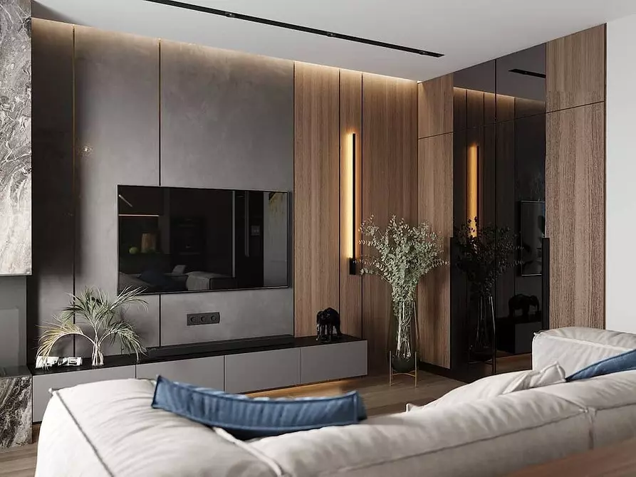 5 Principios principais do deseño Zapat-Living Room área de 30 metros cadrados. M. 5414_13