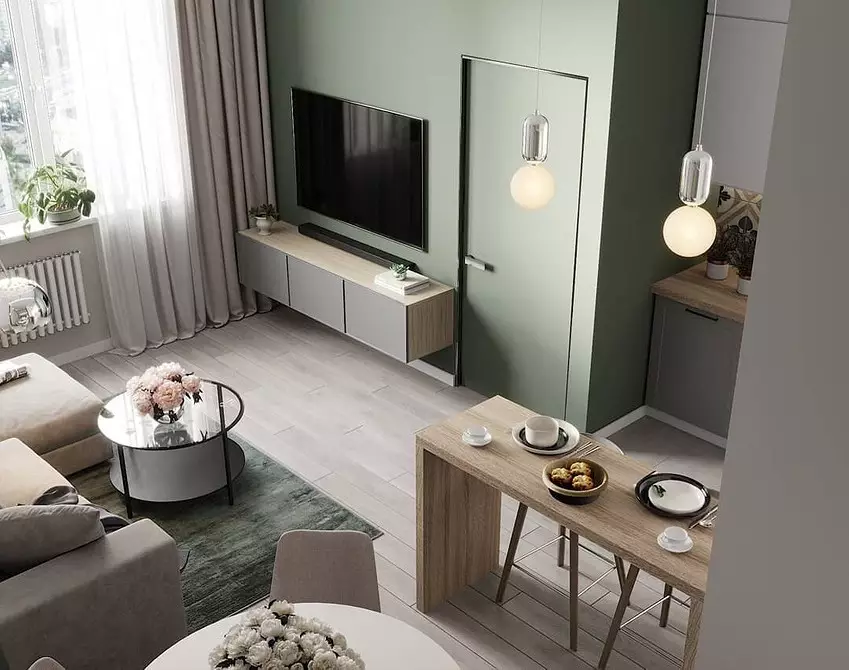 5 Principios principais do deseño Zapat-Living Room área de 30 metros cadrados. M. 5414_135
