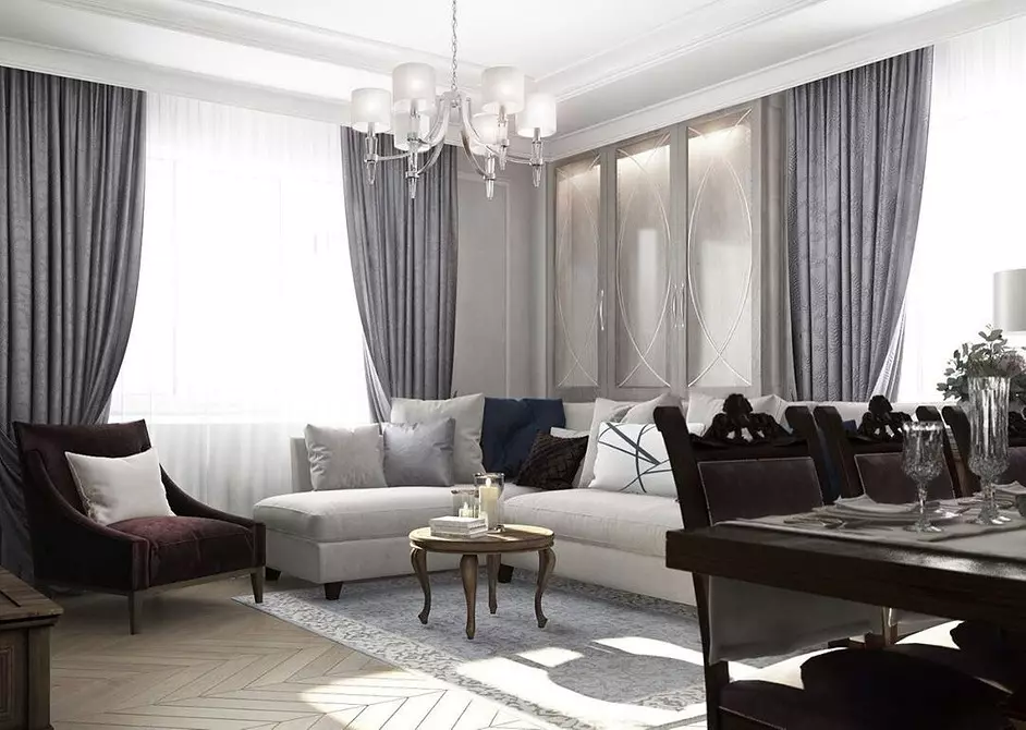 5 Principios principais do deseño Zapat-Living Room área de 30 metros cadrados. M. 5414_148
