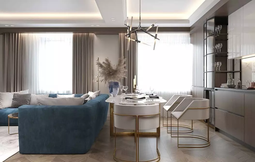 5 Principios principais do deseño Zapat-Living Room área de 30 metros cadrados. M. 5414_149