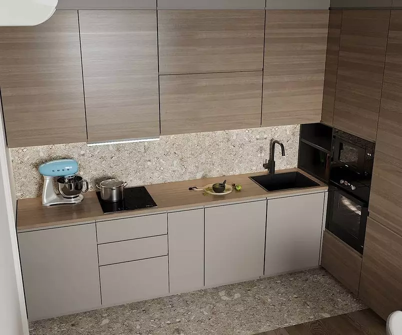 5 principii principale ale designului bucătărie-living spațiu de 30 de metri pătrați. M. 5414_165