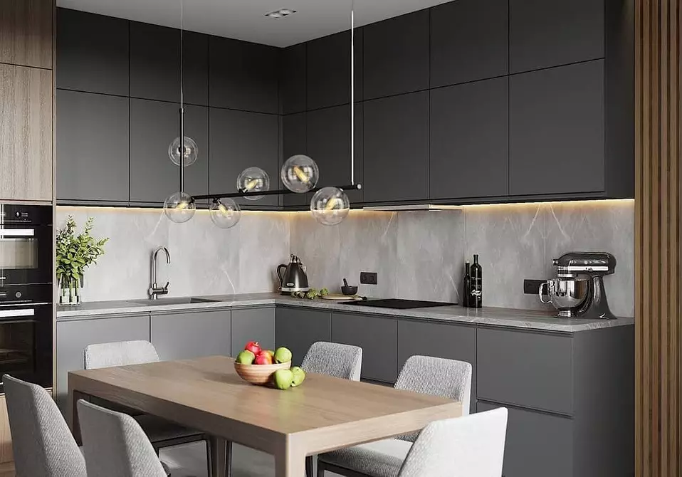 5 Tärkein periaatteet design keittiö-olohuoneen pinta-ala on 30 neliömetriä. M. 5414_167