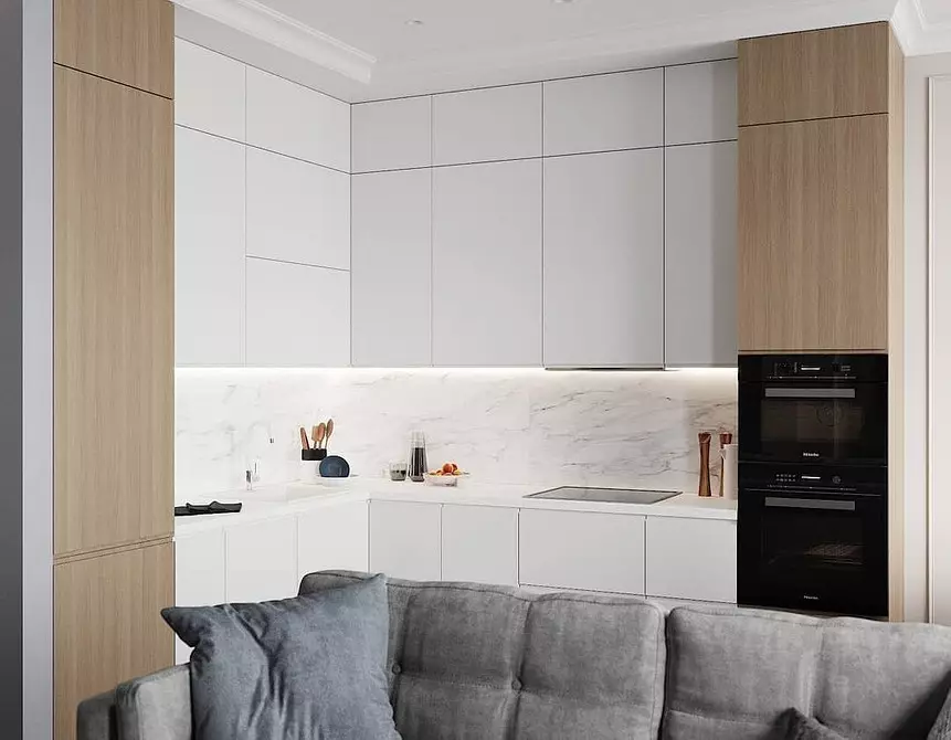 5 اصل اصلی طراحی اتاق آشپزخانه - اتاق نشیمن 30 متر مربع. M. 5414_170