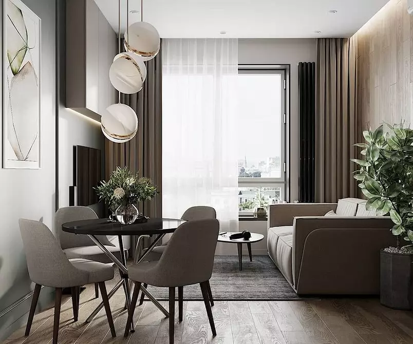 5 Principios principais do deseño Zapat-Living Room área de 30 metros cadrados. M. 5414_19