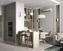5 Tärkein periaatteet design keittiö-olohuoneen pinta-ala on 30 neliömetriä. M. 5414_28