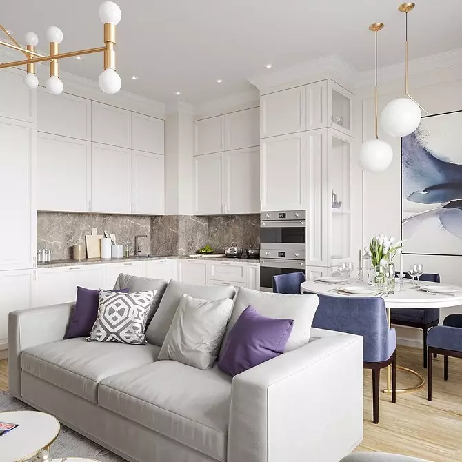 5 Principios principais do deseño Zapat-Living Room área de 30 metros cadrados. M. 5414_61