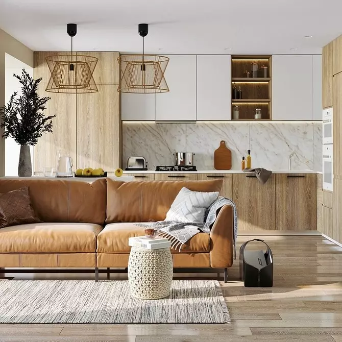 5 Principios principais do deseño Zapat-Living Room área de 30 metros cadrados. M. 5414_63