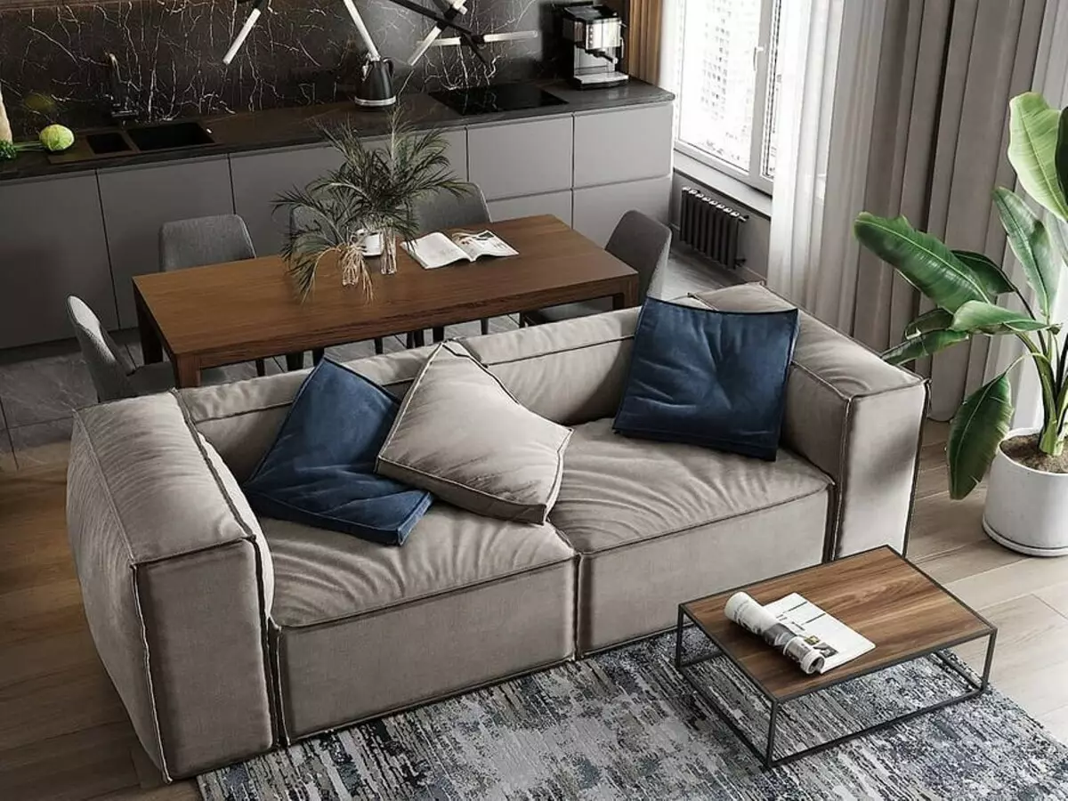 5 Principios principais do deseño Zapat-Living Room área de 30 metros cadrados. M. 5414_65
