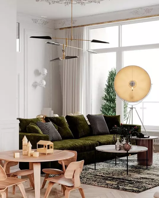 5 Principios principais do deseño Zapat-Living Room área de 30 metros cadrados. M. 5414_66