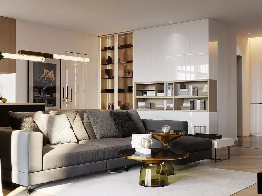 5 Principios principais do deseño Zapat-Living Room área de 30 metros cadrados. M. 5414_67