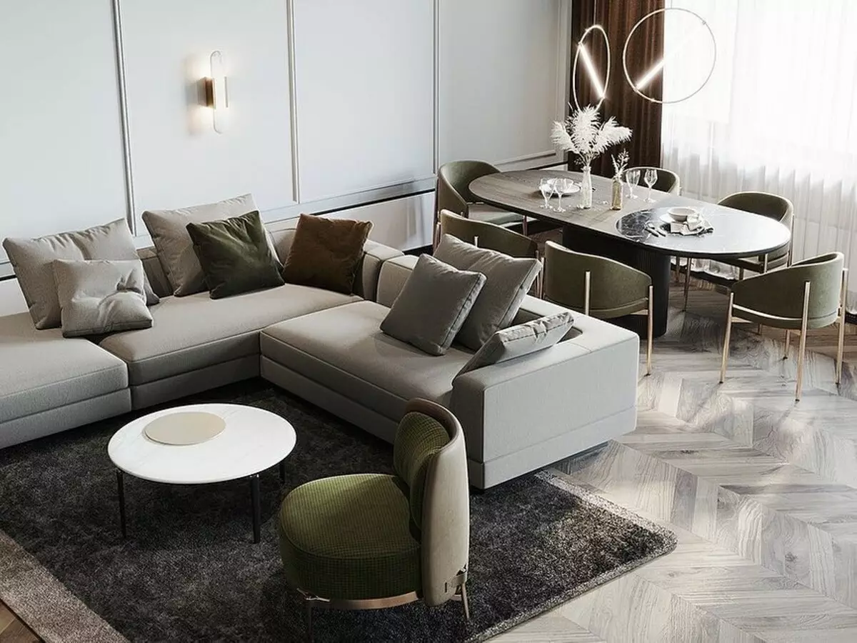 5 Principios principais do deseño Zapat-Living Room área de 30 metros cadrados. M. 5414_71
