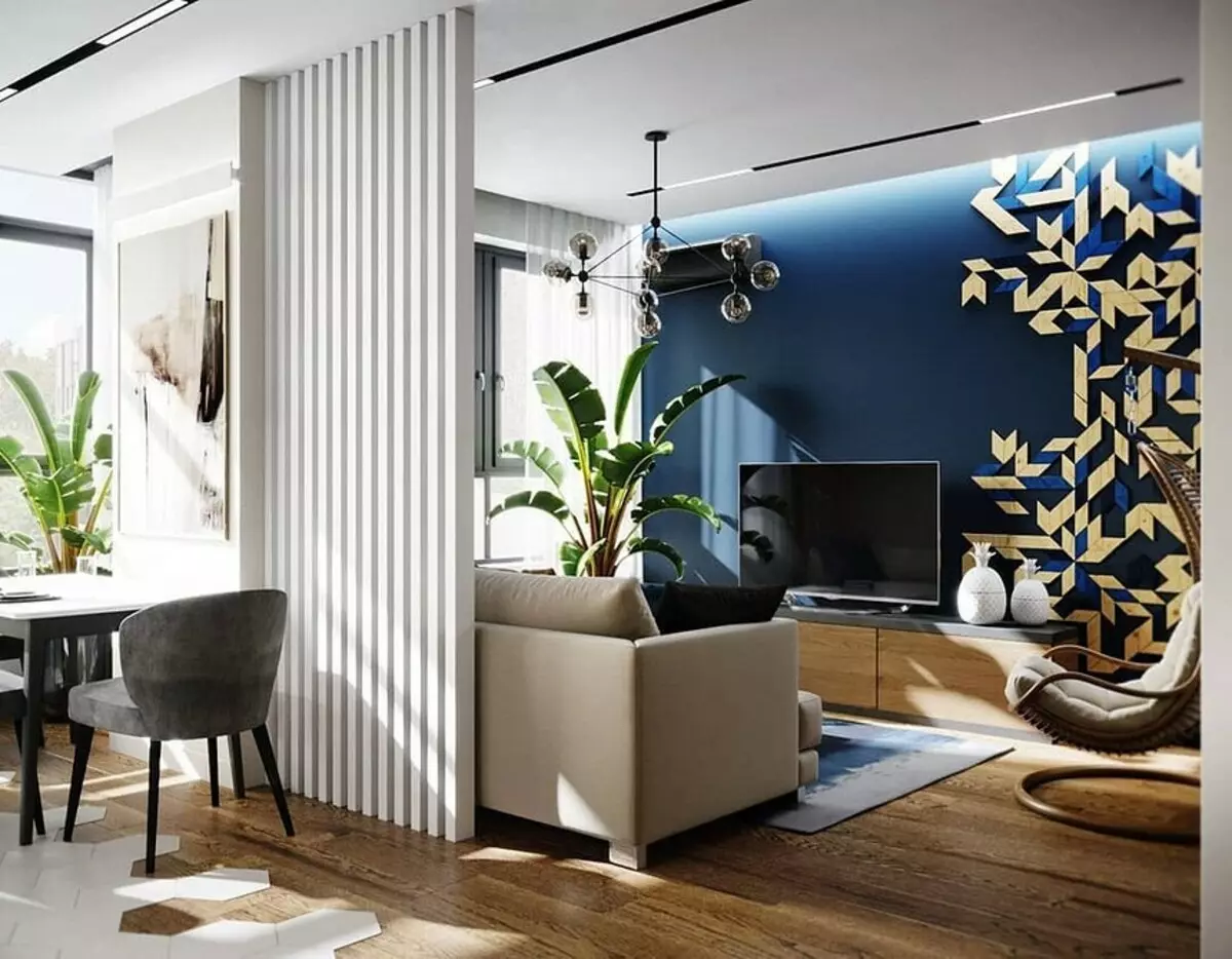 5 Principios principais do deseño Zapat-Living Room área de 30 metros cadrados. M. 5414_80