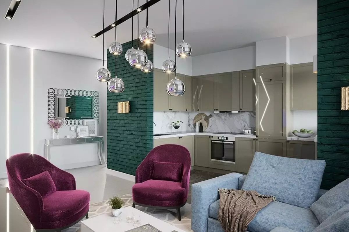 5 Principios principais do deseño Zapat-Living Room área de 30 metros cadrados. M. 5414_84