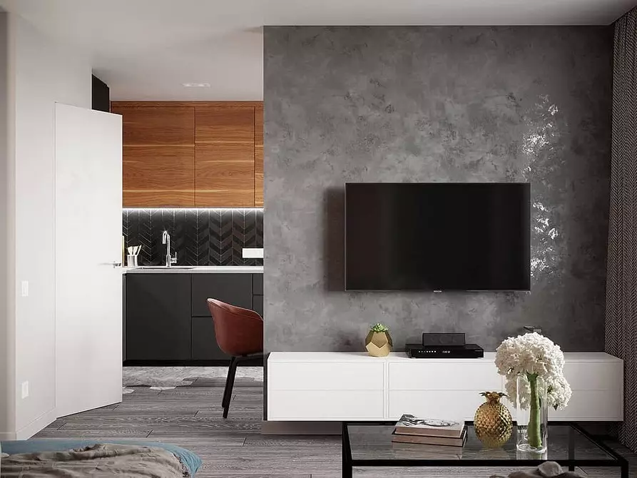5 Principios principais do deseño Zapat-Living Room área de 30 metros cadrados. M. 5414_86