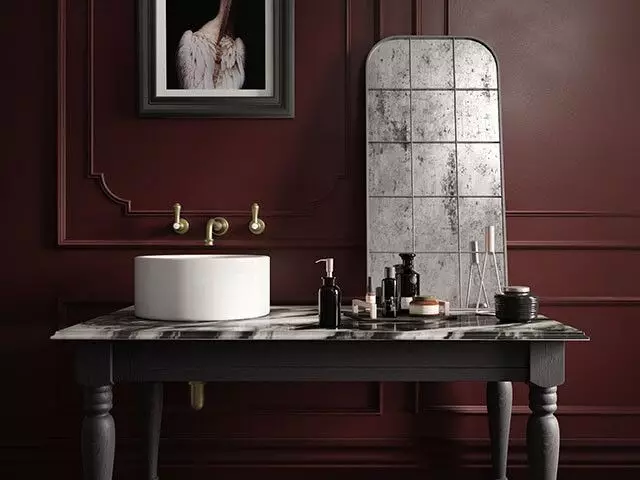 Polsterdatud mööbel kullale viimistluses: 6 Ootamatuid otsuseid vannitoa kujundamiseks 5456_17